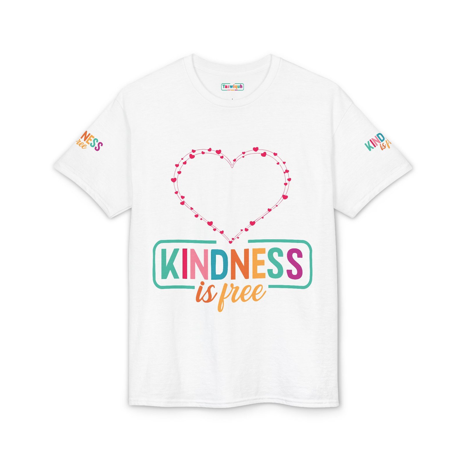 Kindness Is Free Heart Graphic T-Shirt