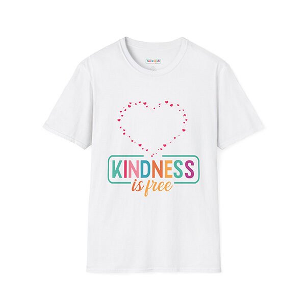 Kindness Is Free Tee | Heart Graphic | Cotton
