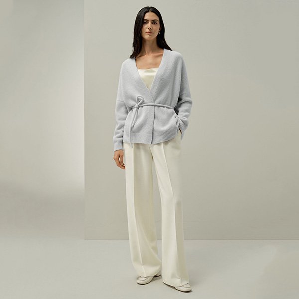 Silk Cashmere Cardigan - Bouclé Wrap