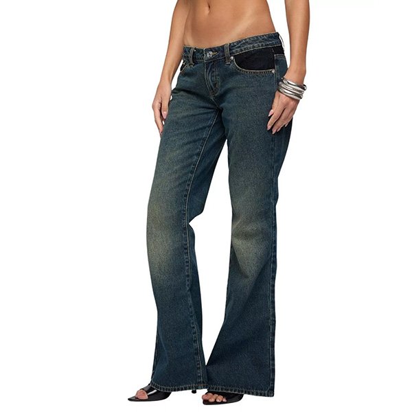 Flared Jeans - Tatem Lacey Low Rise | Edikted
