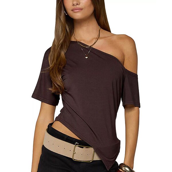 Off Shoulder Top - Elori Asymmetric | Edikted