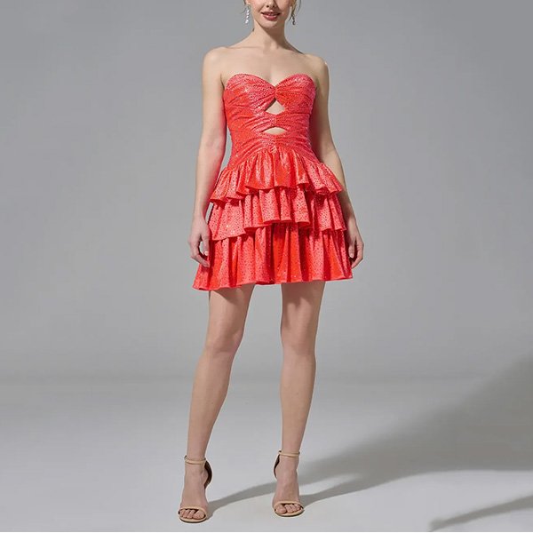 Strapless Mini Dress - Irene Crystal | AW