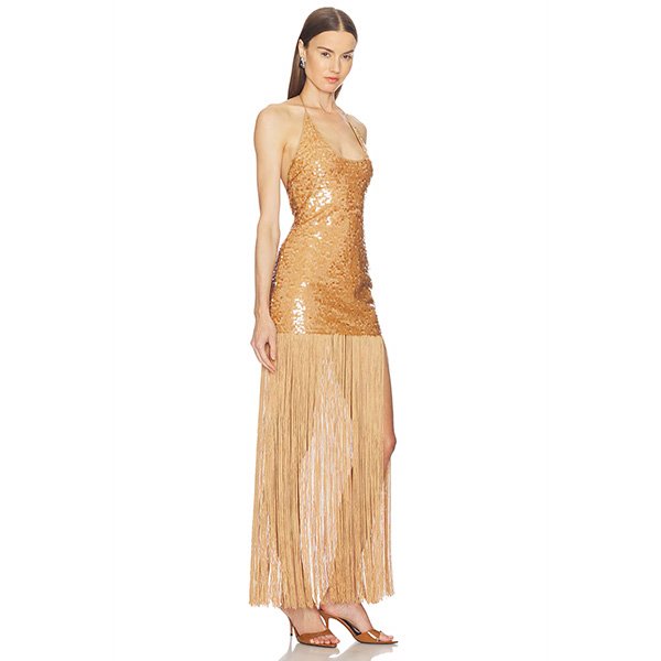 Camila Coelho Ankira Dress | Bronze Sequin