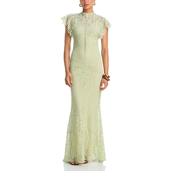 De La Vali Laia Maxi | Mint Green Lace
