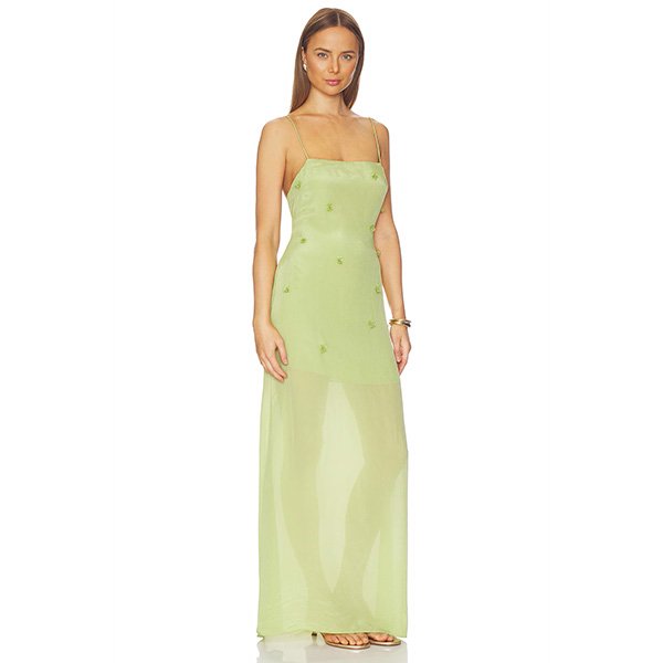L'Academie Brynn Gown Pale Green Beaded (2) L'Academie Brynn Gown | Pale Green Beaded