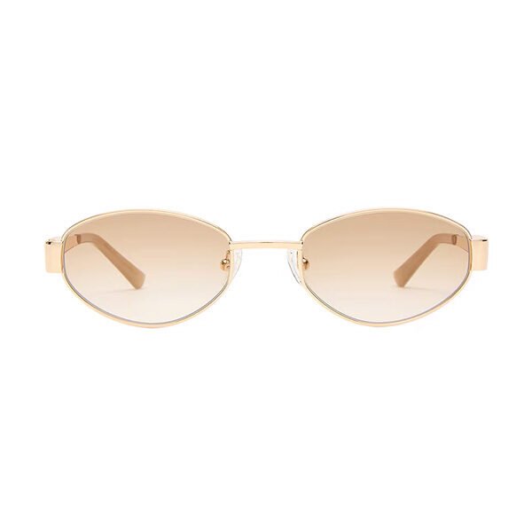 Luv Lou Boston Sunglasses | Gold & Tan Grad