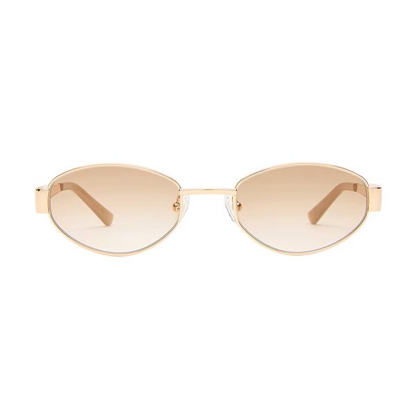 Luv Lou Boston Sunglasses | Gold & Tan Grad