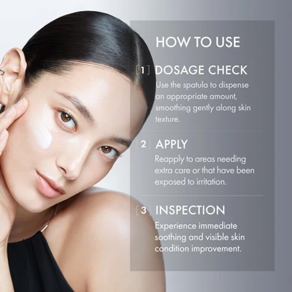 Barrier Repair Cream AP BEAUTY how to use steps dosage apply inspect on model