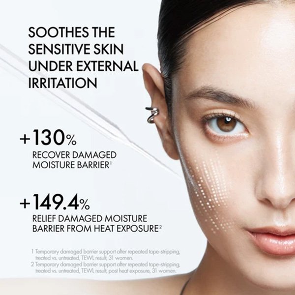 Barrier Repair Cream AP BEAUTY clinical results plus 130 percent barrier recovery and plus 149.4 percent heat relief