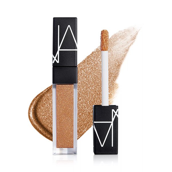Liquid Eyeshadow NARS Sparkling Seduction Damage Control pink shimmer tube and swatch