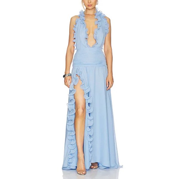 Maxi Dress - Ariella Baby Blue | DELFI