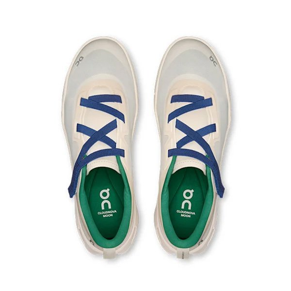 Top view of On Cloudnova Zendaya women's sneaker in Dew and Spruce colorway