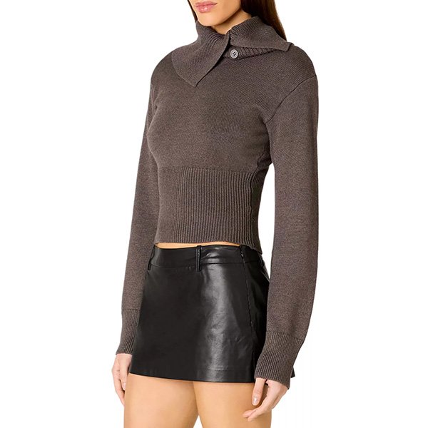 Turtleneck Sweater - Arden Split Neck | NIA