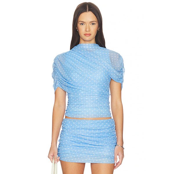 x REVOLVE Evianna Top | Baby Blue Polka