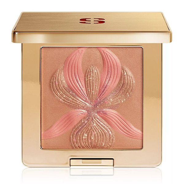 Sisley Paris L'Orchidée Glow Blush with 3 finishes in orchid motif compact