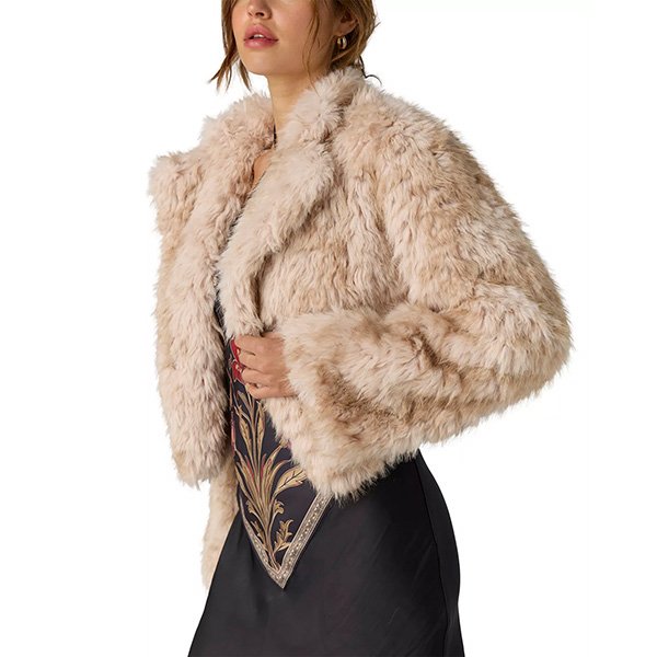 Faux Fur Jacket - Supernova Cropped Ivory | Free People