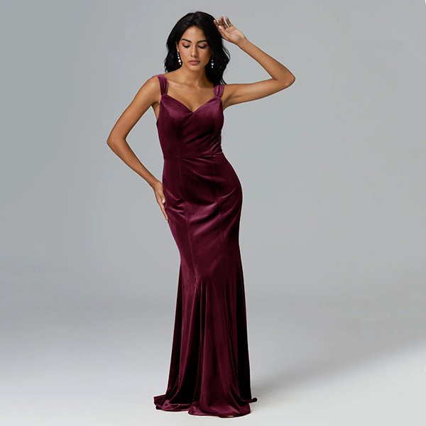 AW Rhonda Velvet Mermaid Dress