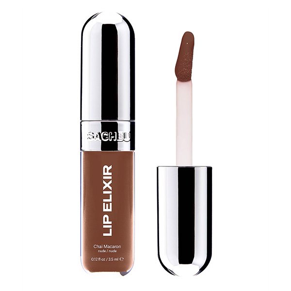 Lip gloss Sacheu Lip Glaze Elixir 3-in-1 with high-shine finish
