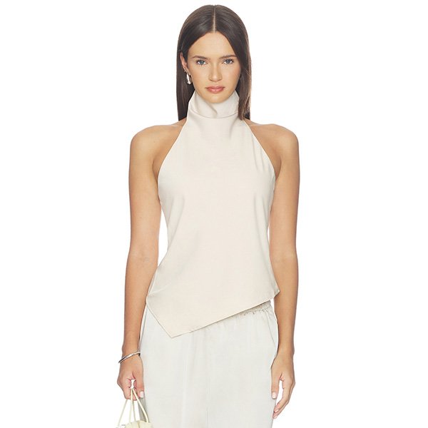 Backless Top - Wendy Mock Neck