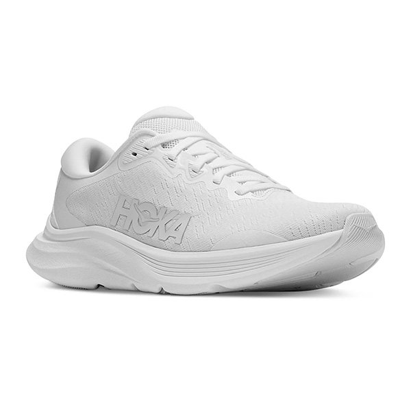 Daily Trainer Sneakers HOKA Solimar 2 in White/White classic colorway