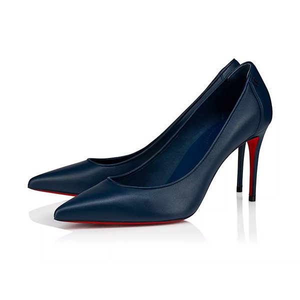 Pointed Toe Heels Christian Louboutin Sporty Kate 85mm in Last Night navy leather
