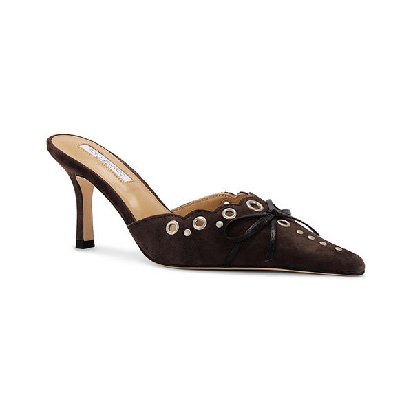 Pointed Toe Mules - Shae Suede