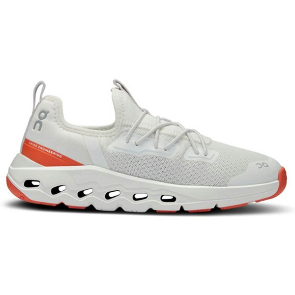 Preschool Sneakers On Cloudleap Ivory Flame orange accent side view