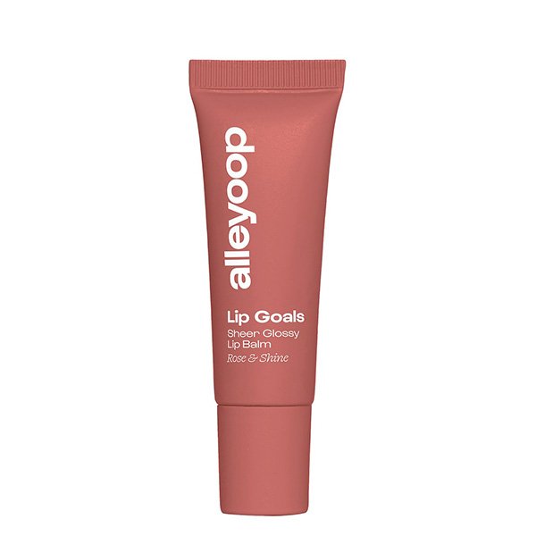 Tinted Lip Balm Alleyoop Lip Goals in Rose and Shine sheer dusty rose tube