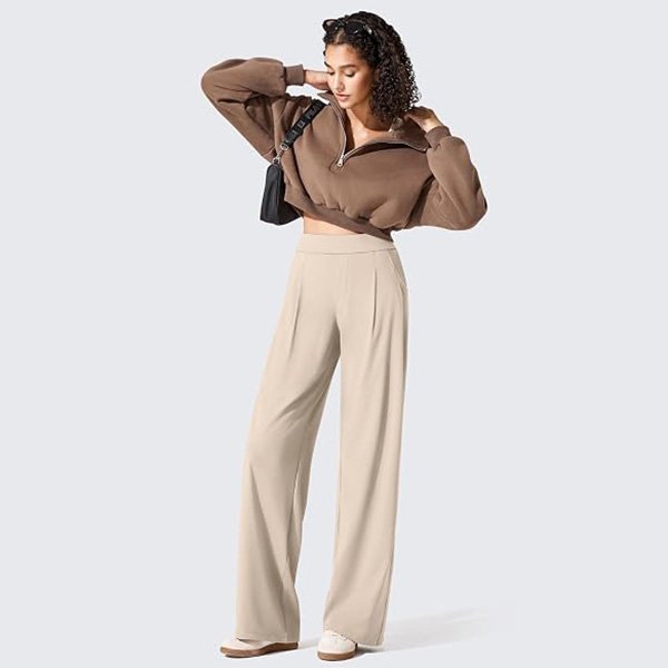 Dress Pants - ShiftReady Wide Leg Pleated