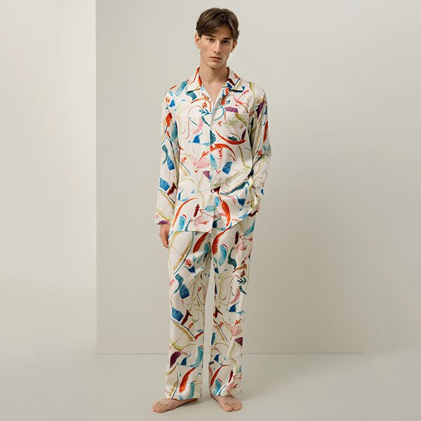 Men's Silk Pajamas - Sagittarius Charmeuse | LILYSILK