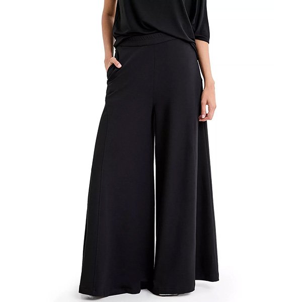 Wide Leg Pants - Hylan High Waist Black | Marcella