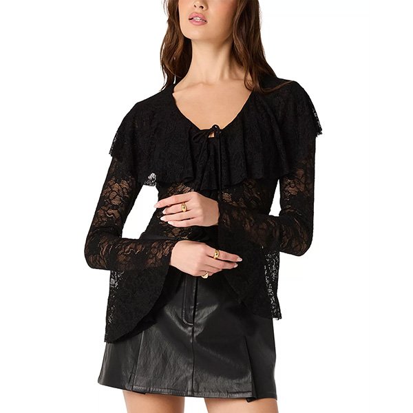 Lace Top - Lexie Collared | ASTR the Label