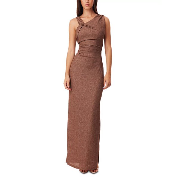 Shimmer Dress - Rella Knit Maxi Mocha | SNDYS